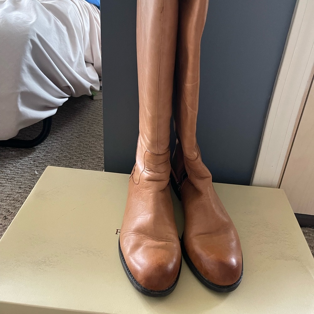 Riding boot style .  WIDE CALF.